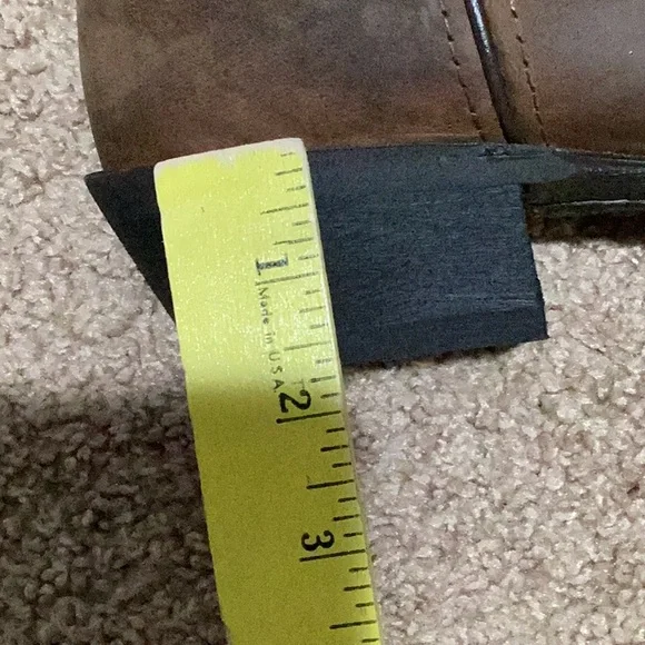 Laredo Maddie Tan Distressed Round Toe Boots - Size 10W